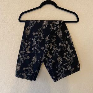 Black and white floral old navy pants